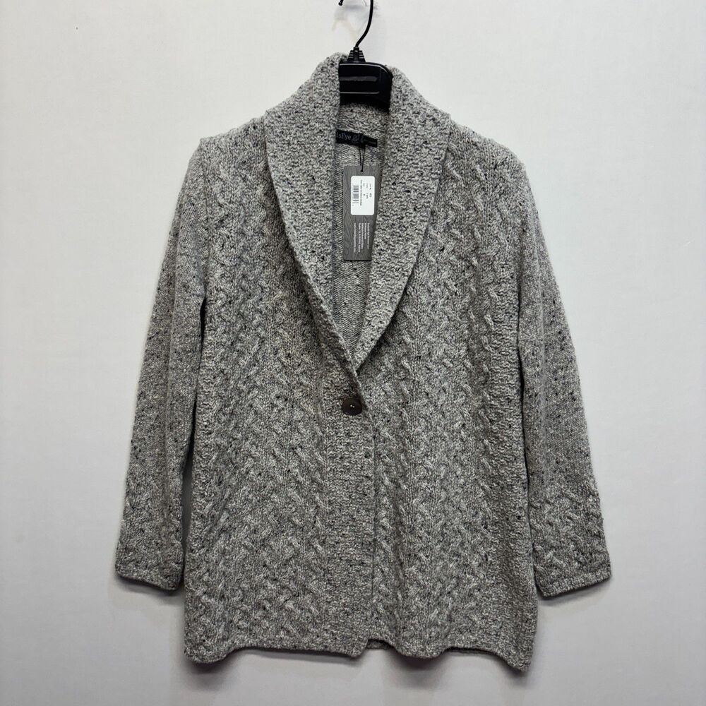NWT Irelands Eye Women Knit Cardigan Sweater Size Medium Wool Cashmere C117 -3